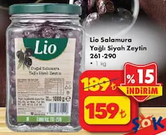 LİO SALAMURA YAĞLI SİYAH ZEYTİN 261-290 1 KG LİO SALAMURA YAĞLI SİYAH ZEYTİN 261-290 1 KG